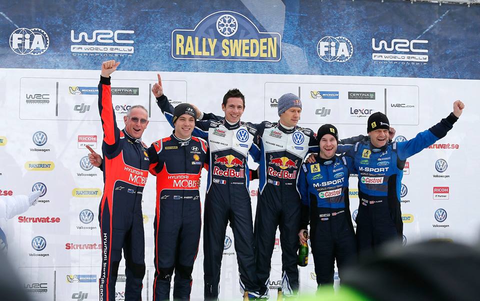 Iata podiumul de la Raliul Suediei