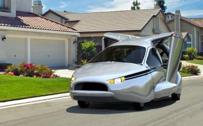 Primele imagini cu TF-X, automobilul zburător