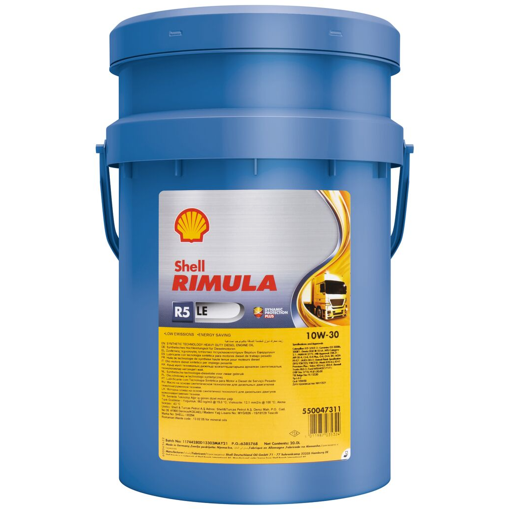 Shell-Rimula-R5-LE-10W-30-pail-pack-shot
